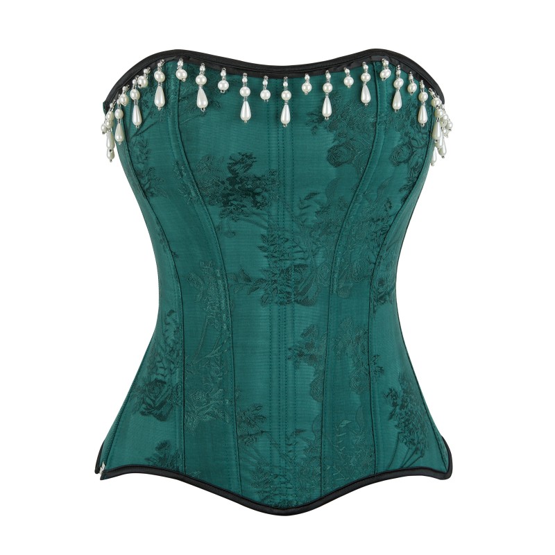 Vintage Pearl Tassel Victorian Corset Top Sexy Women